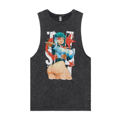 SAIYAN MIO STONEWASH TANK TOP