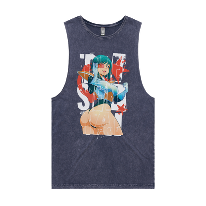 SAIYAN MIO STONEWASH TANK TOP