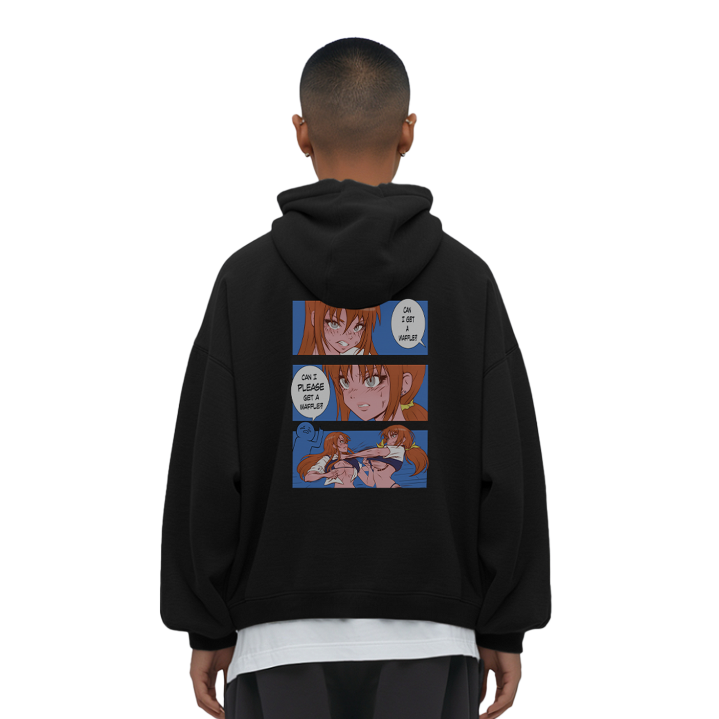 WAFFLE RELAXED HOODIE