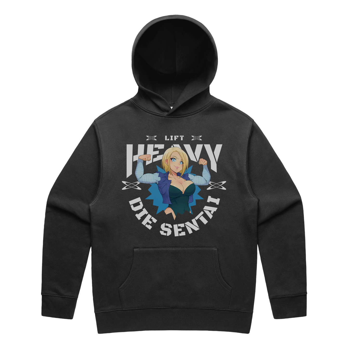 LIFT HEAVY ANDROID FADED RELAXED HOODIE