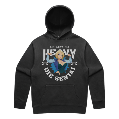 LIFT HEAVY ANDROID FADED RELAXED HOODIE