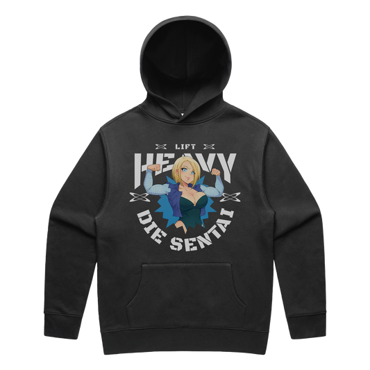 LIFT HEAVY ANDROID FADED RELAXED HOODIE