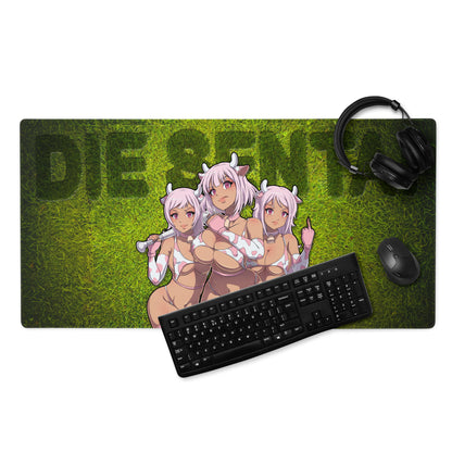 PINK TOUCH GRASS DESK MAT